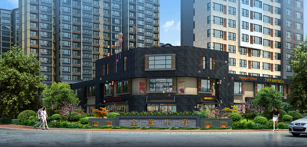 金蔚华府西侧、南侧城市绿化带景观设计