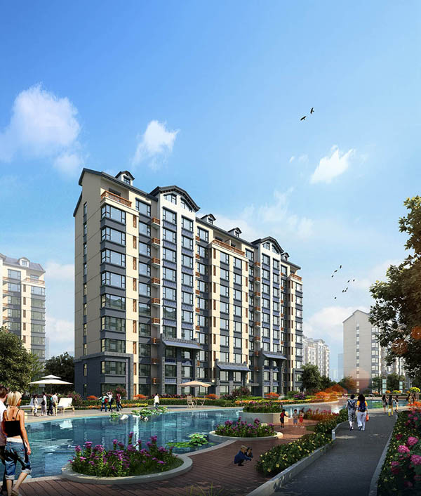 蔚县小区效果图